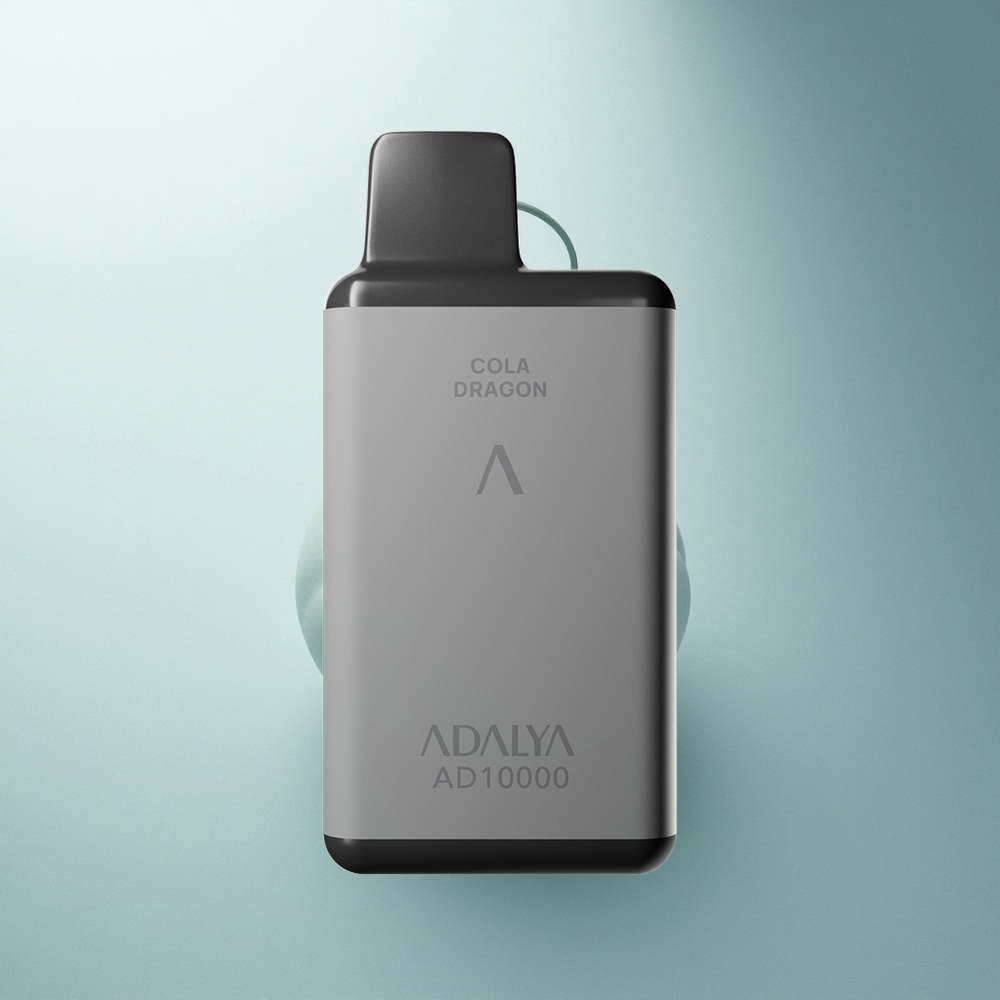 Adalya AD 10000 Puffs Минт Точка - Алуминиева Тръба, Син Светещ Дън