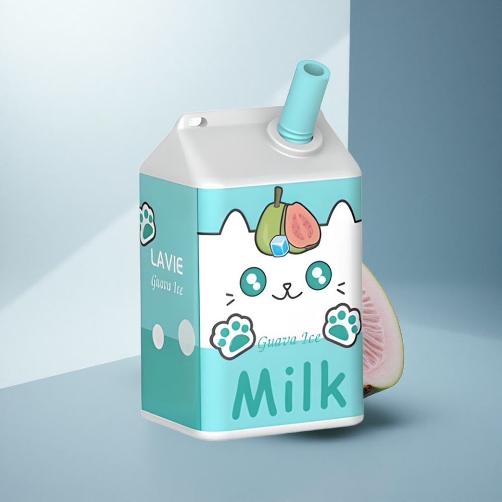 Lavie Milk 7000 Puffs Гуава Лед 16ML 600mAh Без Никотин