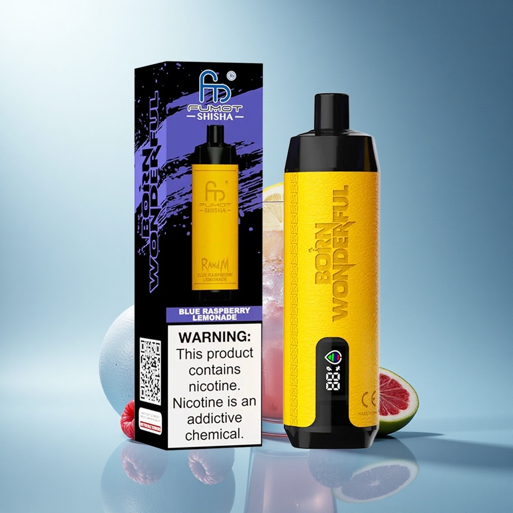 RandM Fumot Shisha 10000 Puffs Синьо Малинова Лимонада с 18мл и 0.6ом