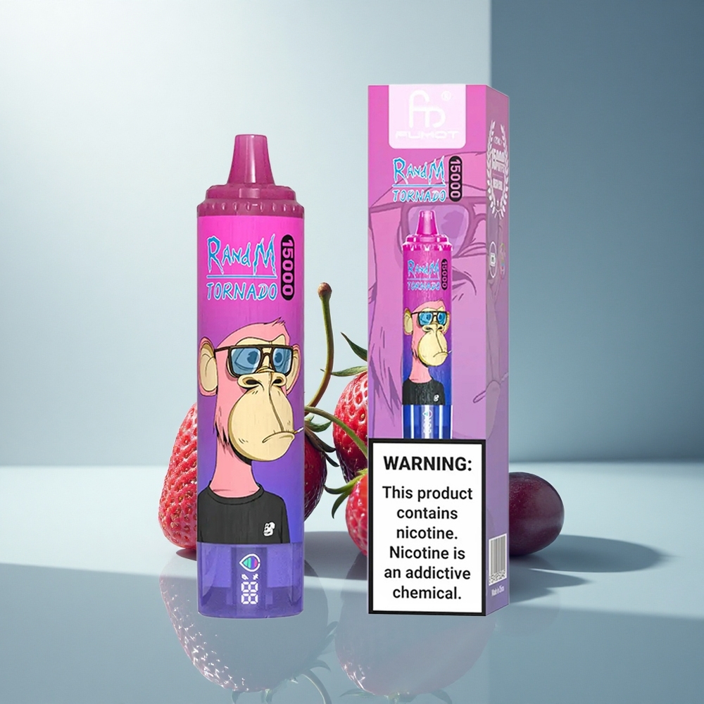 RandM Fumot Tornado 15000 Puffs Ягода Грозде с 25мл и 0.9 Ohm Mesh