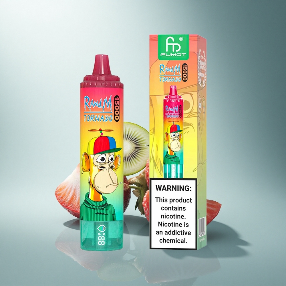 RandM Fumot Tornado 15000 Puffs Ягода Киви 25мл 850мAh Mesh