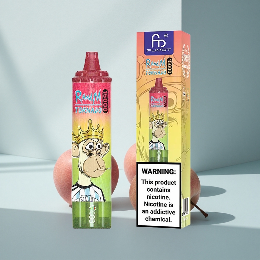 RandM Fumot Tornado 15000 Puffs Ябълка Прасква Круша 25ml Mesh LCD