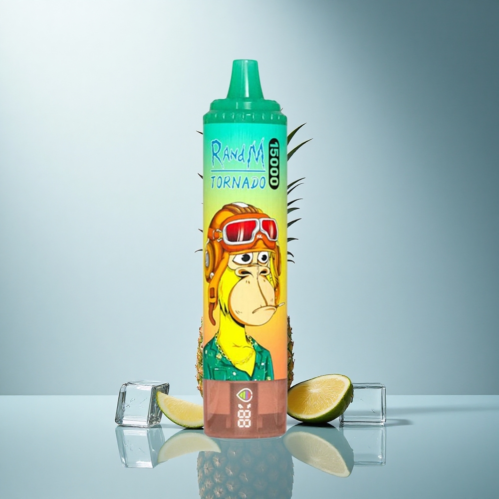 RandM Fumot Tornado 15000 Puffs Ананасов Лед 25ml Mesh LCD