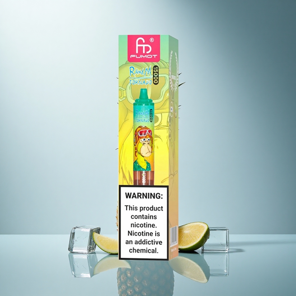 RandM Fumot Tornado 15000 Puffs Ананасов Лед 25ml Mesh LCD