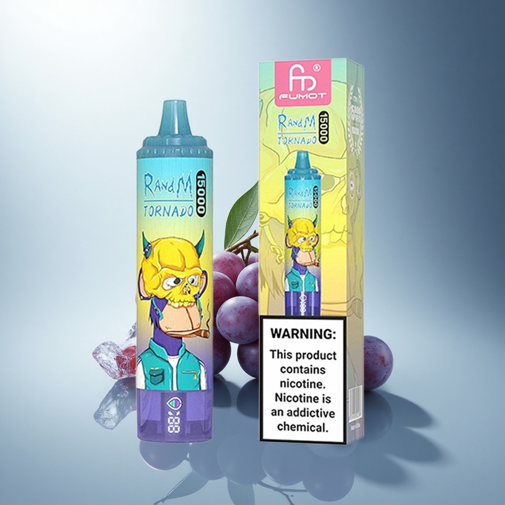 RandM Fumot Tornado 15000 Puffs Гроздов Лед 25ml Mesh