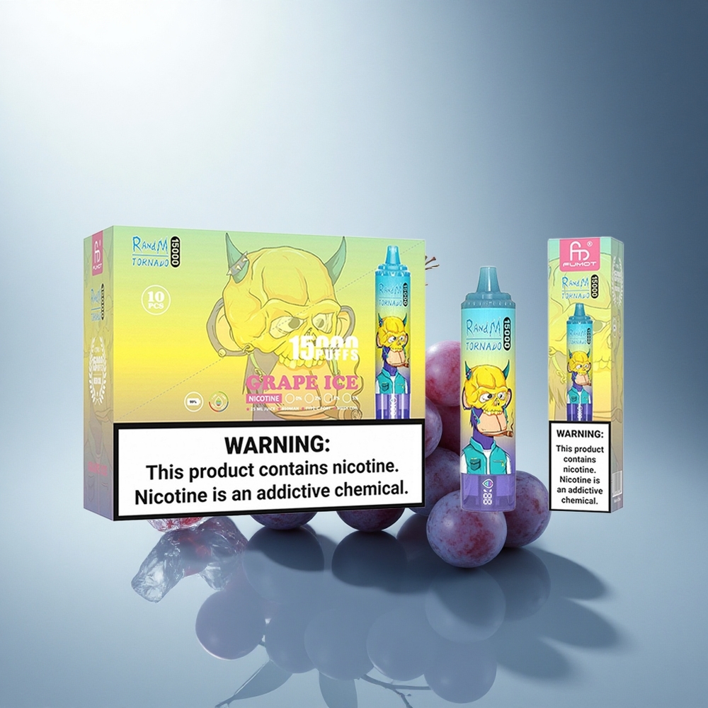 RandM Fumot Tornado 15000 Puffs Гроздов Лед 25ml Mesh