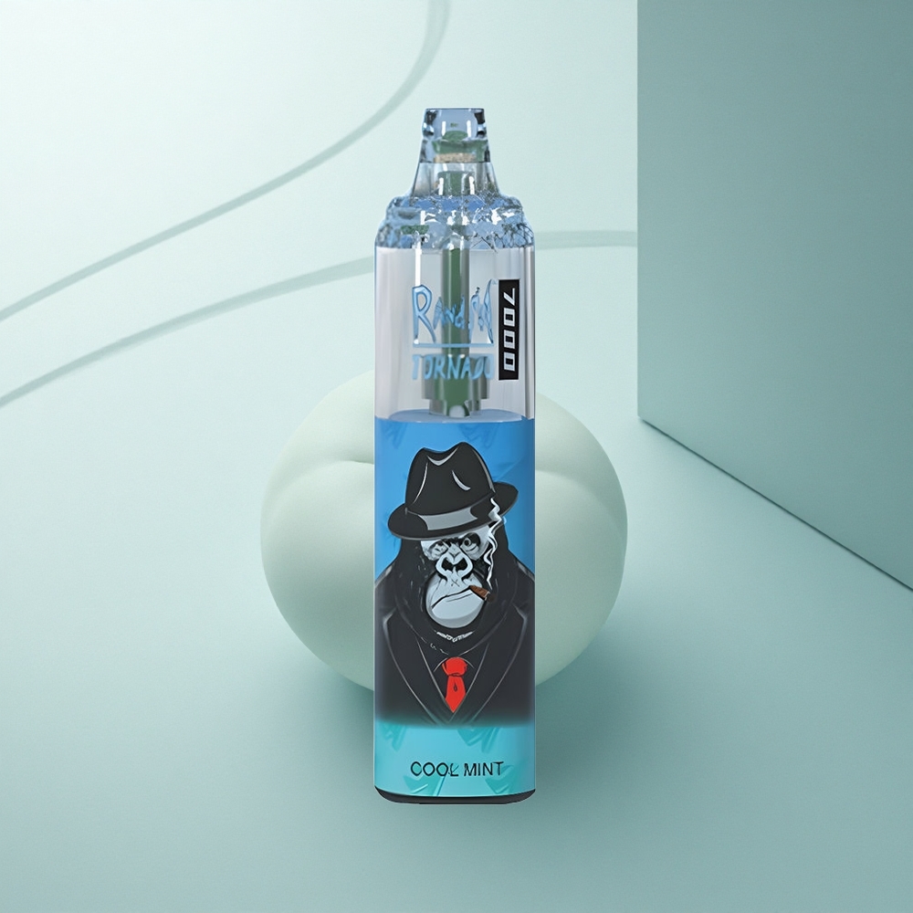 RandM Fumot Tornado 7000 Puffs Хладен Ментол Мехова Намотка 14ML Тип-C