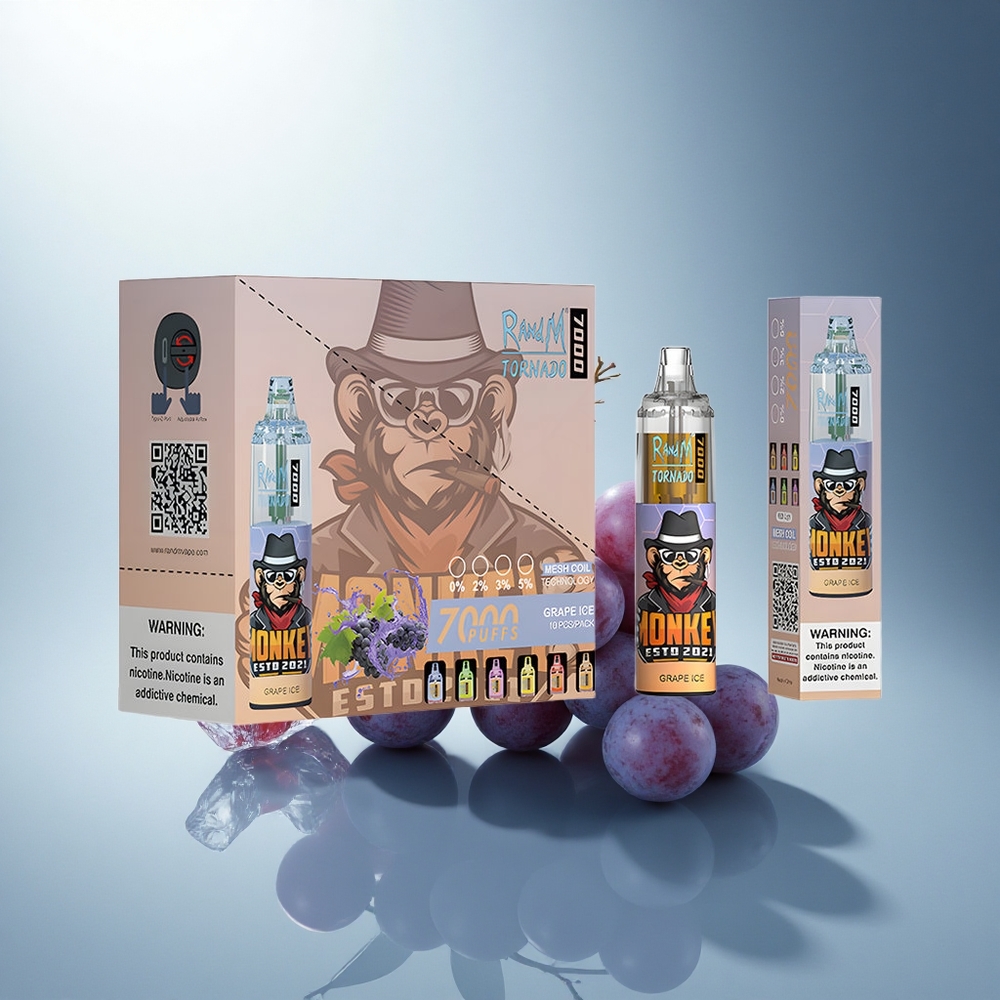 RandM Fumot Tornado 7000 Puffs Гроздов лед 14ML Mesh Коил