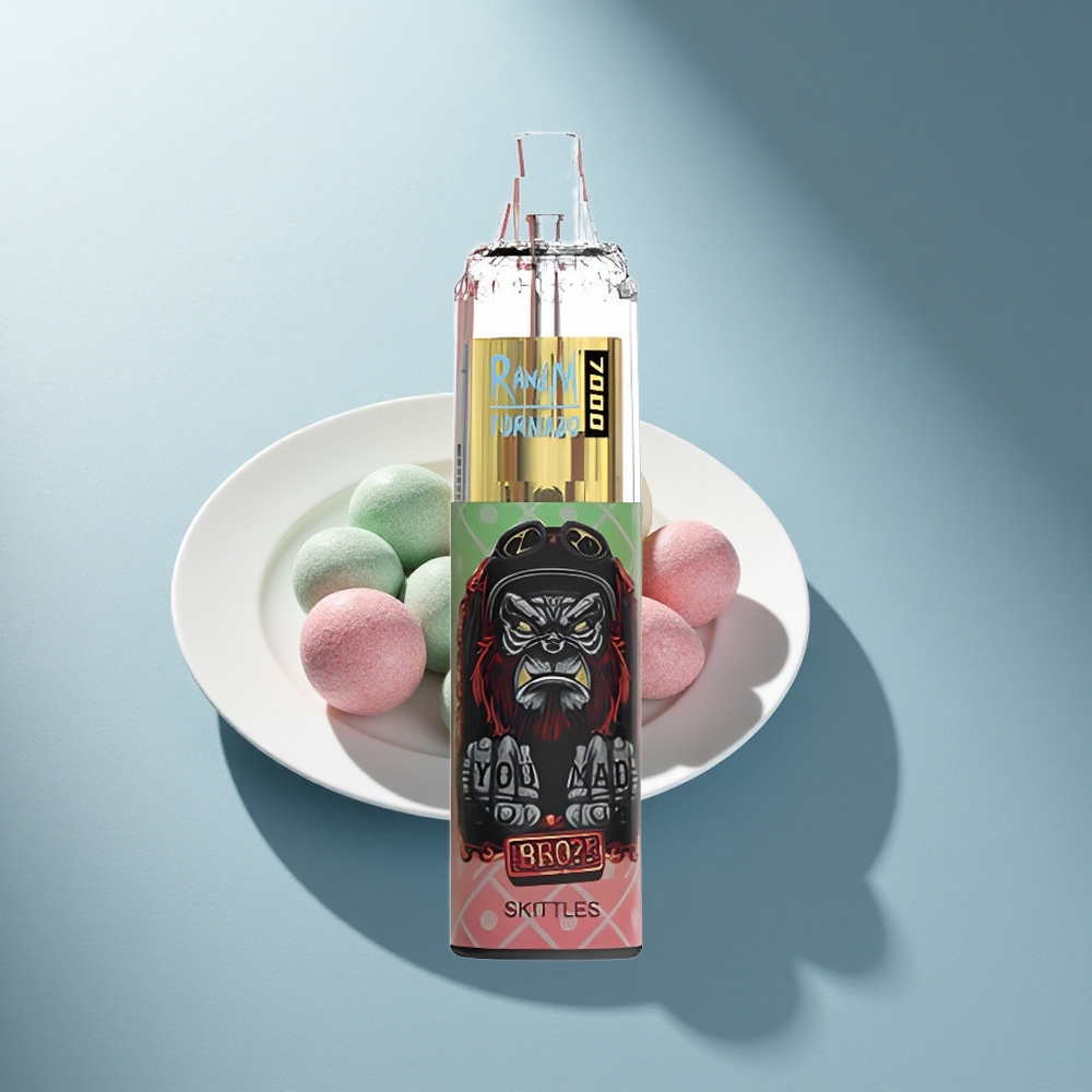 RandM Fumot Tornado 7000 Puffs Скитълс Мрежова Намотка 14 ML Тип-C