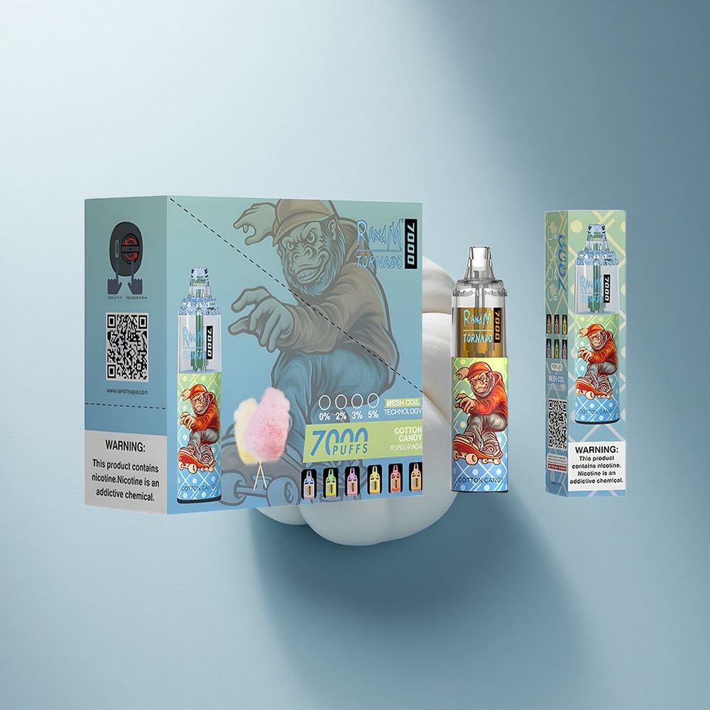 RandM Fumot Tornado 7000 Puffs Памучна сламка 7000 пуфове RGB мрежа