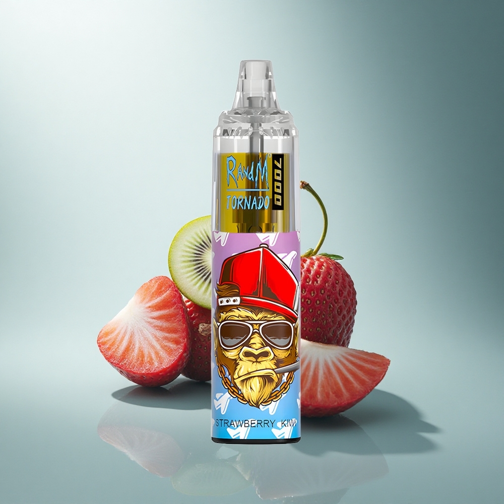 RandM Fumot Tornado 7000 Puffs Ягодова Киви Мрежа Тип-C 850 MAH