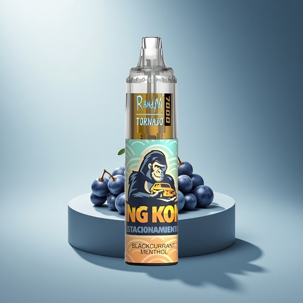 RandM Fumot Tornado 7000 Puffs Черен бъз ментол мехова намотка тип-C