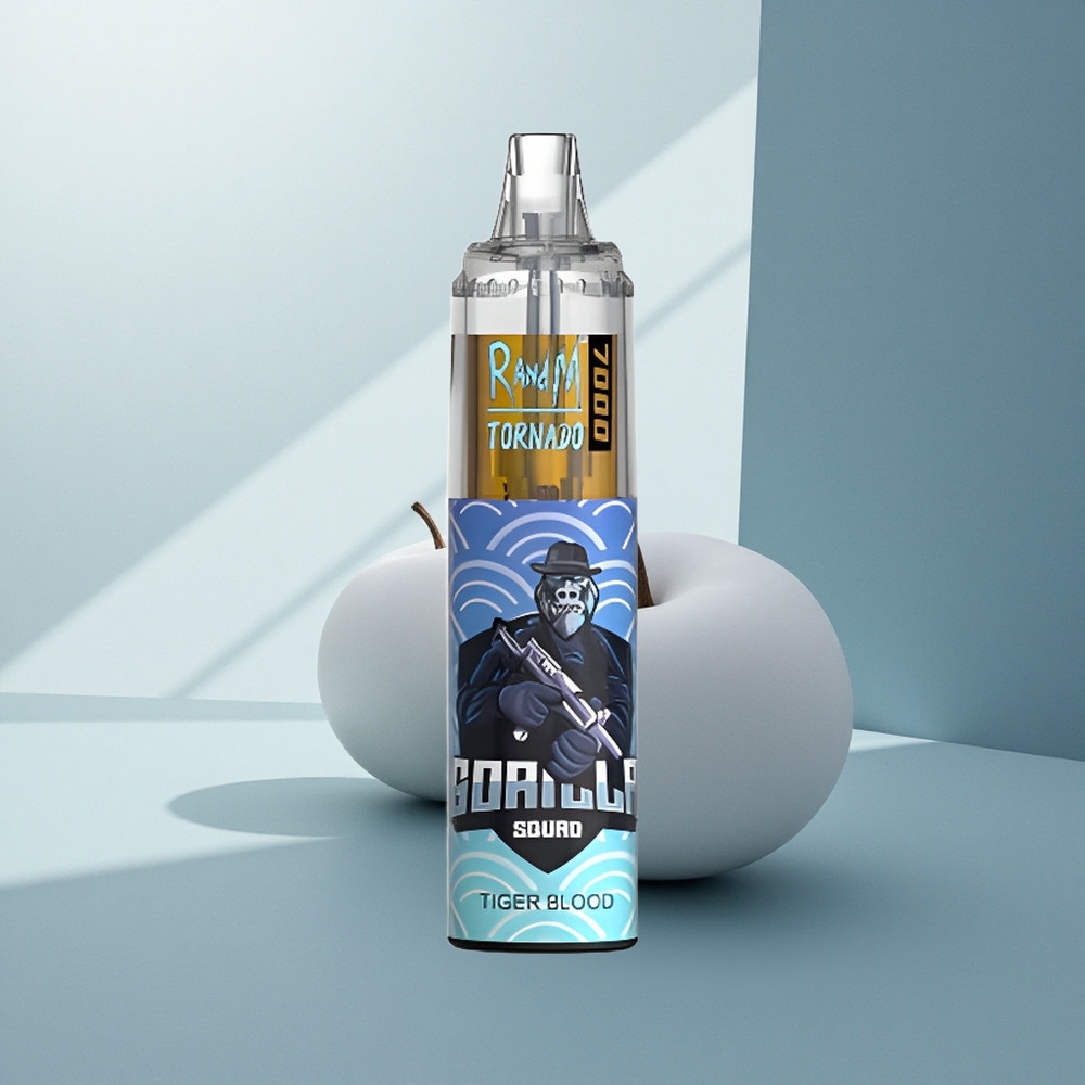 RandM Fumot Tornado 7000 Puffs Тигрова кръв Мех Спирал RGB