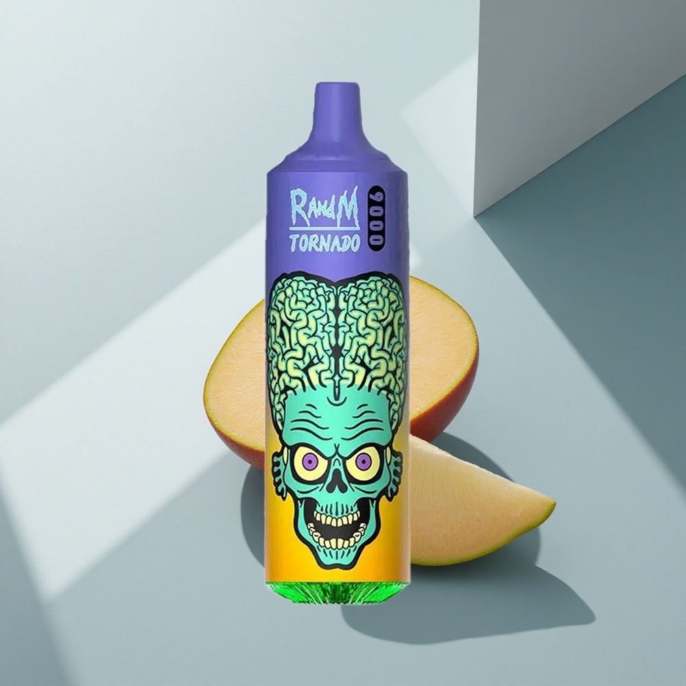 RandM Fumot Tornado 9000 Puffs Слънчоглед Манго 850 мАч RGB Дисплей Мрежова Намотка