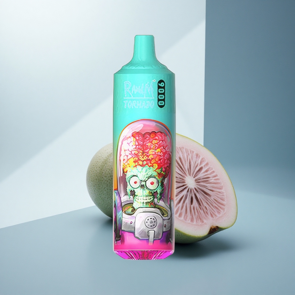 RandM Fumot Tornado 9000 Puffs Гуава Лед RGB Мрежа 18 мл