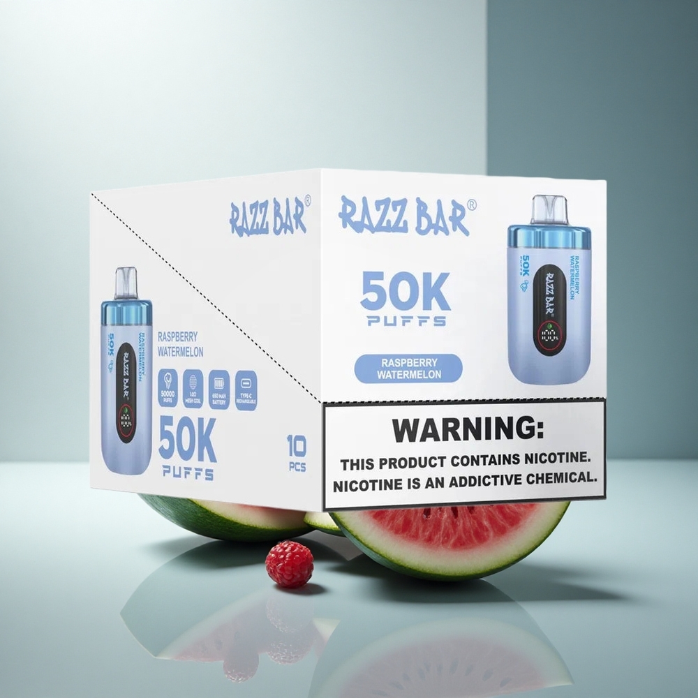 Razz Bar 50K Puffs Малинова Диня 1.0 Ohm Mesh Type-C