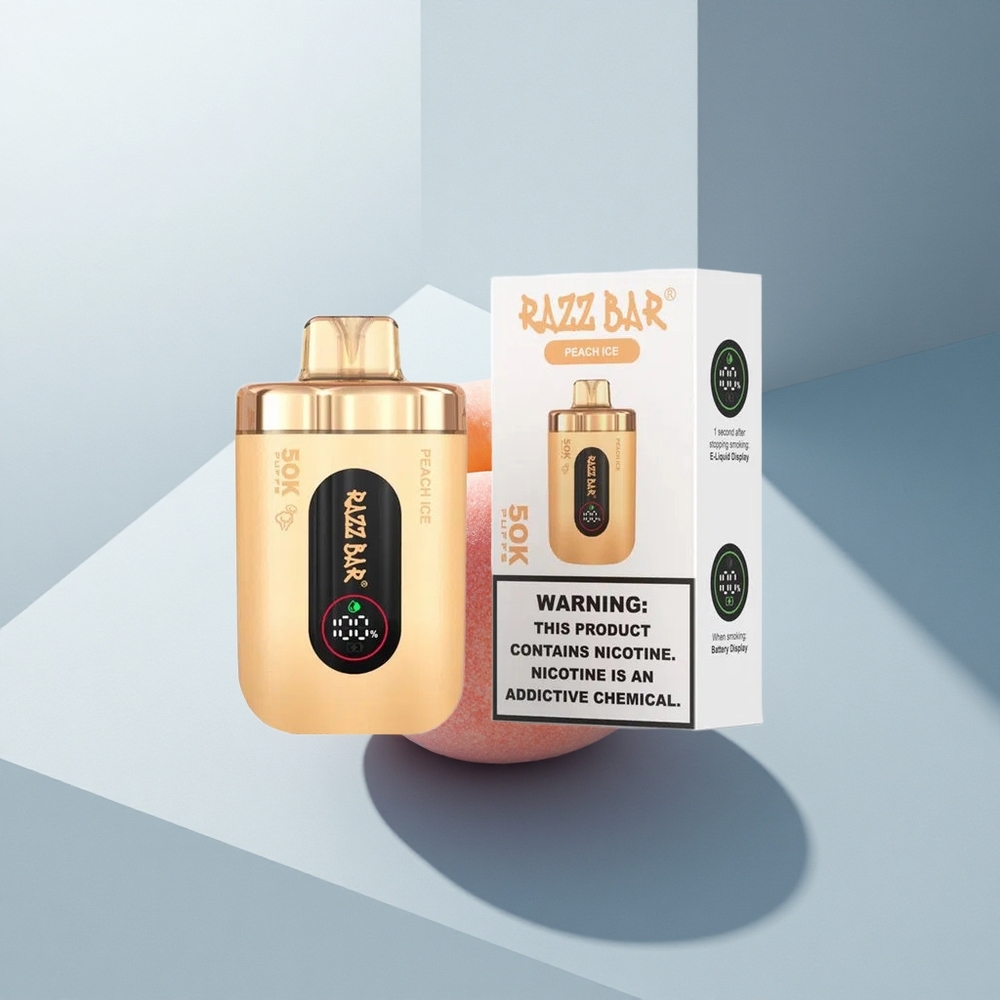 Razz Bar 50K Puffs Праскова Лед 1.0 Ohm Mesh Type-C
