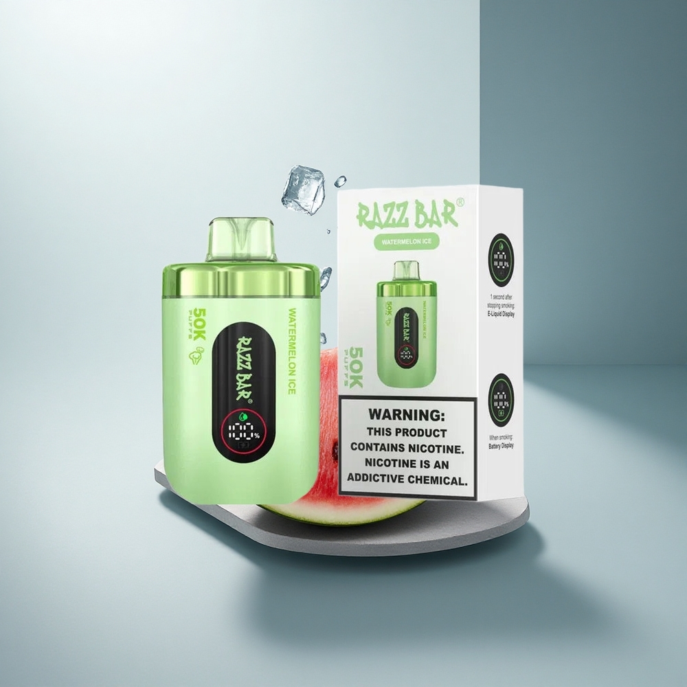 Razz Bar 50K Puffs Динена Ледена Рафа 2% Никотин Тип-C