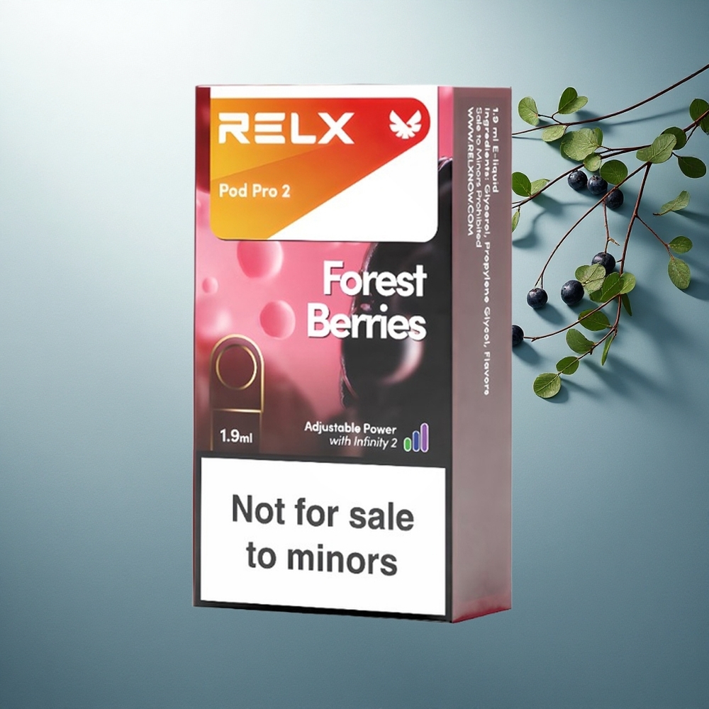 Relx Pod Pro 2 Vape Device Горски плодове 0mg/ml 1.9ml 2 бр./пакет Eco Mode