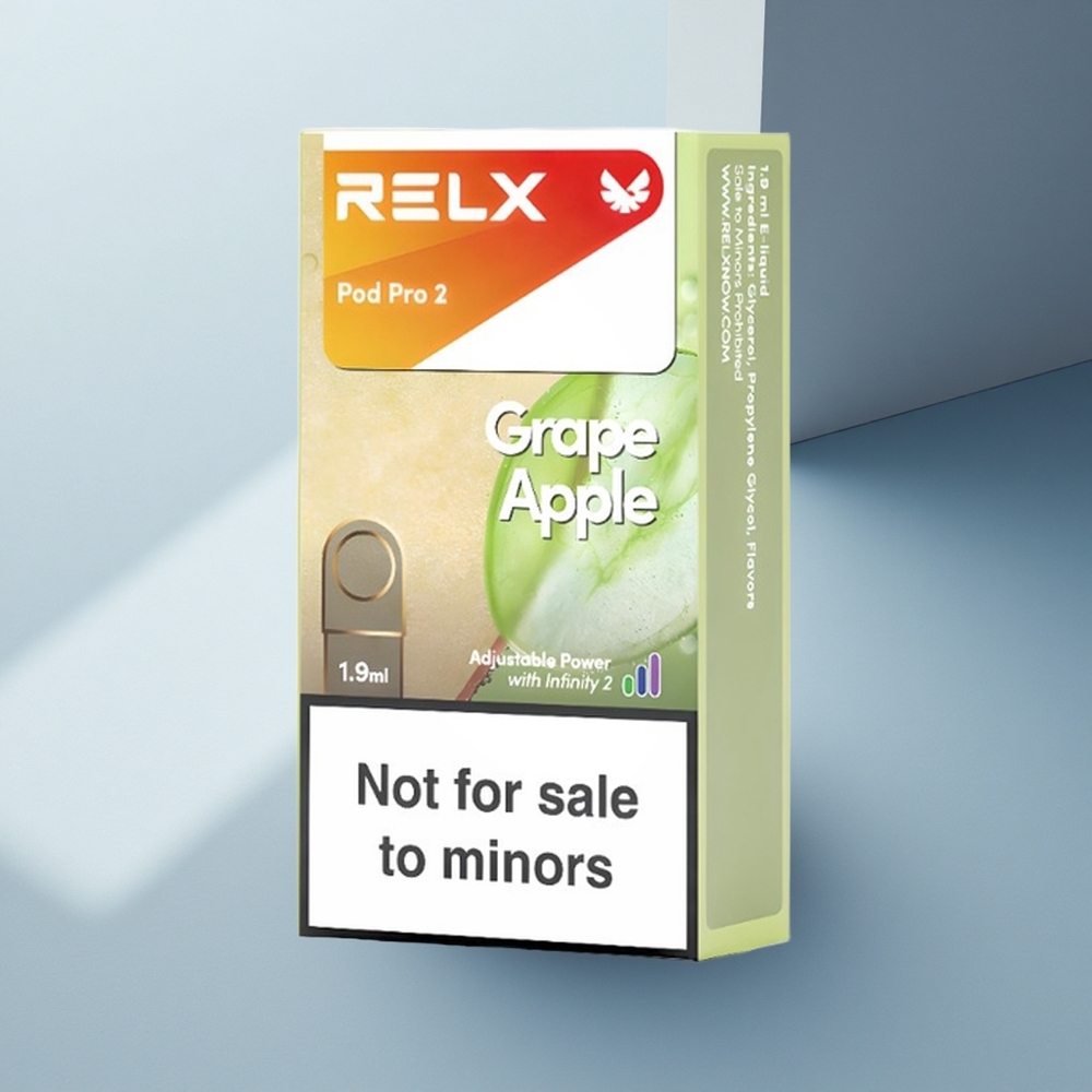 Relx Pod Pro 2 Vape Device Гроздова Ябълка 0mg/ml 1.9ml Boost Mode