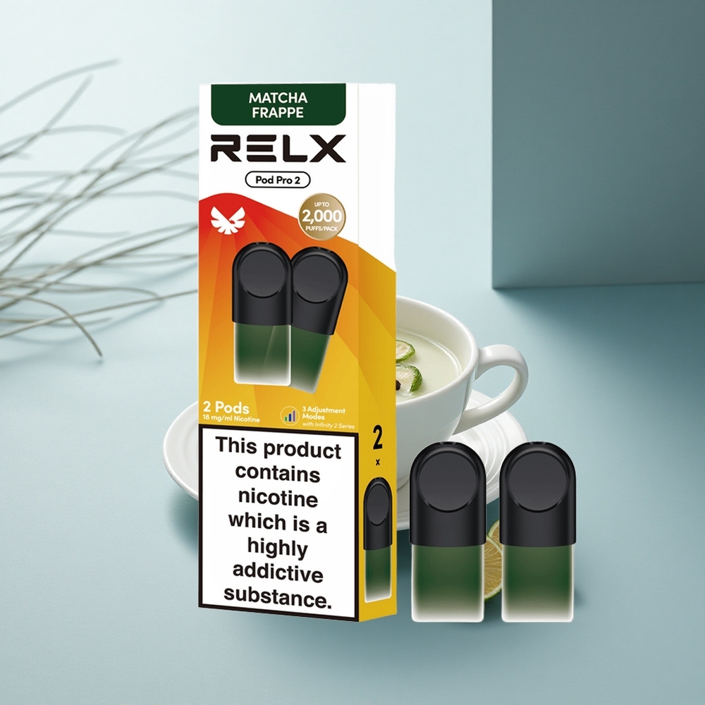 Relx Pod Pro 2 Vape Device Чай-Матча Фрапе 18 мг/мл 1.9мл 3 Режима