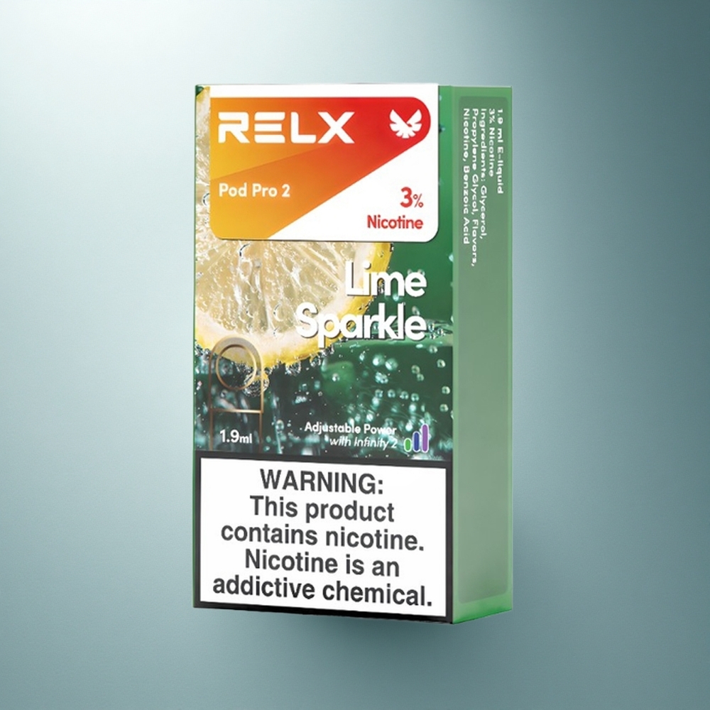Relx Pod Pro 2 Vape Device Лайм Искра 30mg/ml 1.9ml 3 режима