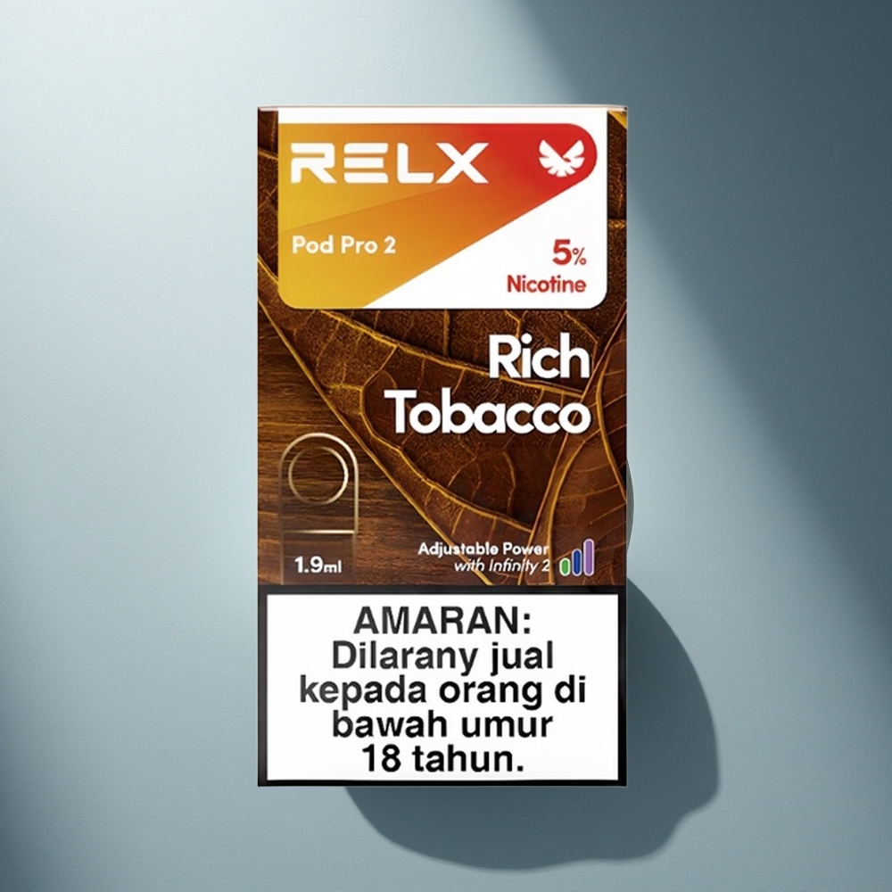 Relx Pod Pro 2 Vape Device Богат Тютюн 50mg/ml 1.9ml 3 Режима