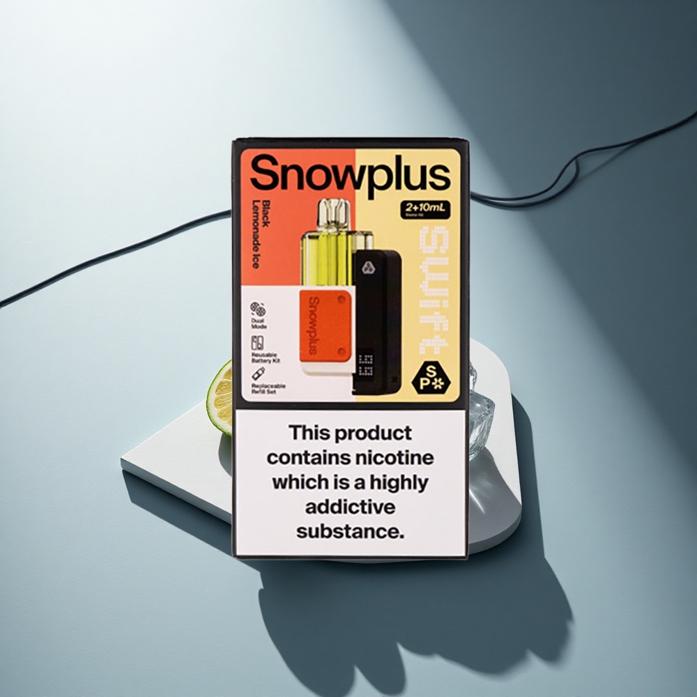 Snowplus Swift 5000 Puffs Черен Лимонадов Лед Dual Mesh 1000 mAh