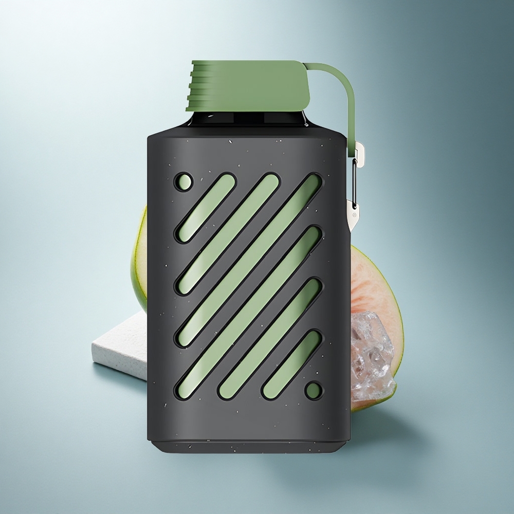 VOZOL GEAR 10000 Puffs Кисела Ябълка Лед с 10000 Вдишвания и VAMT Грижа
