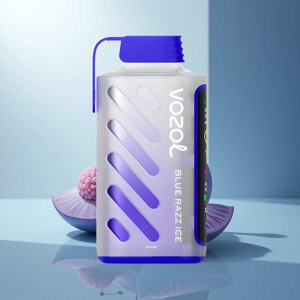 VOZOL Gear Power 20000 Puffs Синьо Малинов Лед с 20mL и Dual Mesh Coil