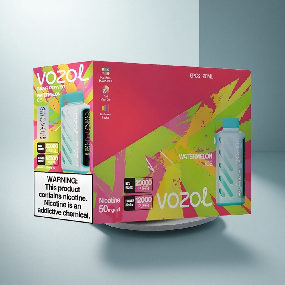 VOZOL Gear Power 20000 Puffs Динена Лед с Dual Mesh Coil и 20mL