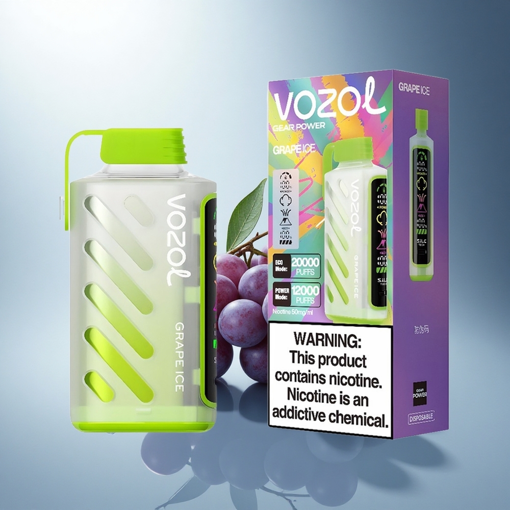 VOZOL Gear Power 20000 Puffs Гроздов лед с Dual Mesh Coil и 20mL