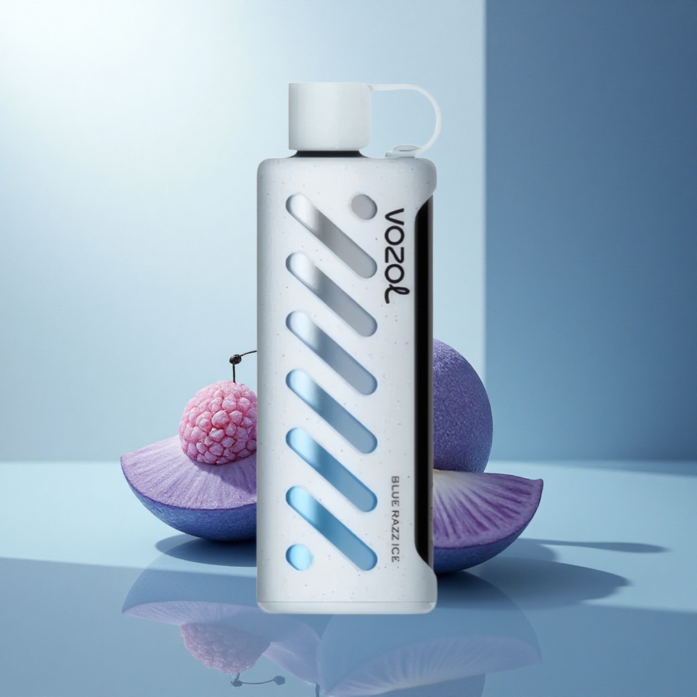 VOZOL Gear Shisha 25000 Puffs Синьо Малинов Лед с Двойна Мрежа и 5mg/ml Никотин