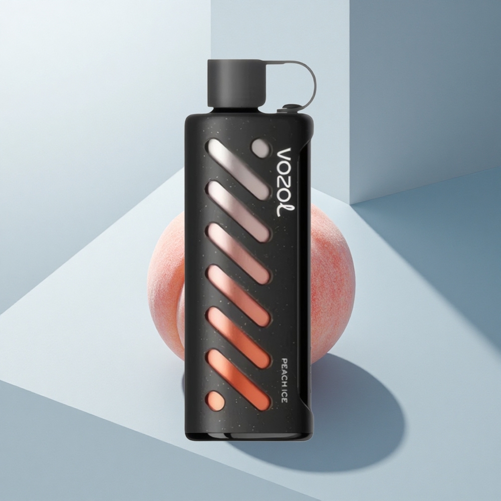 VOZOL Gear Shisha 25000 Puffs Праскова Ледено с Dual Mesh и 5mg/ml