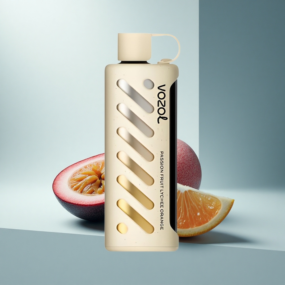 VOZOL Gear Shisha 25000 Puffs Страстен Фрукт Личи Орандж с Двойна Мрежа и S.i.L.C Tech