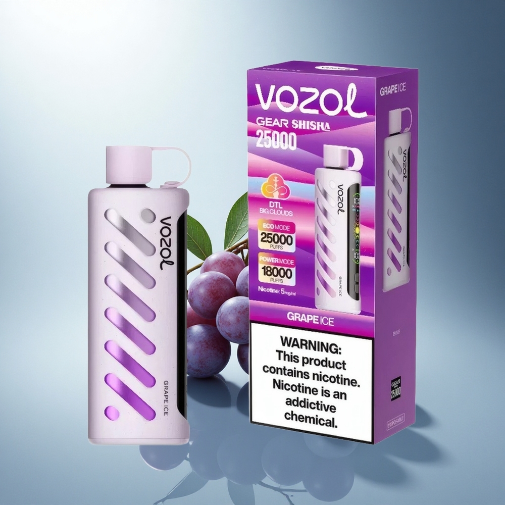 VOZOL Gear Shisha 25000 Puffs Гроздов лед със Smart Chip и Dual Mesh