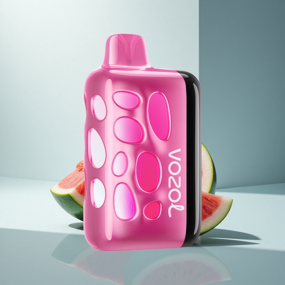 VOZOL RAVE 40000 Puffs Ягодена Диня с Вибрационно Светене и Бързо Зареждане