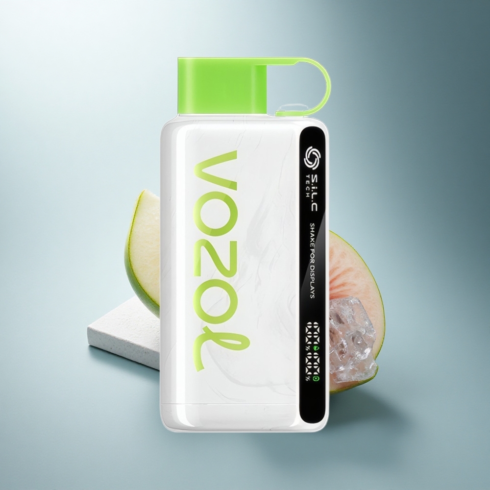 VOZOL STAR 9000/12000 Puffs КиселоЯбълков Лед с Втряскай за Дисплей и 30% по-бързо зареждане