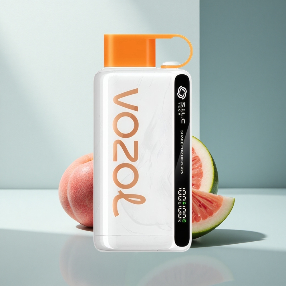 VOZOL STAR 9000/12000 Puffs Праскова Манго Диня с Възможност за Разклащане и Бързо Зареждане