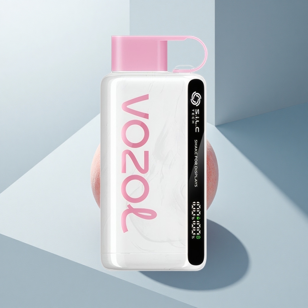 VOZOL STAR 9000/12000 Puffs Сладък Леден Праскова с Рециклиран Пластмаса и Бързо Зареждане