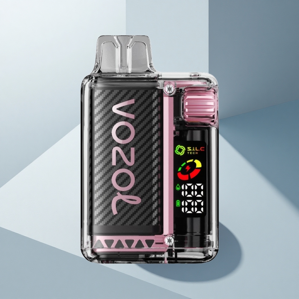 VOZOL Vista 20000 Puffs Сладка Праскова Ледена с OLED Екран и 6-степенна Регулация