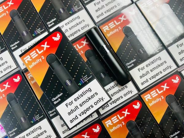 Relx Вейп Дръпки - RELX Infinity 2 вейп устройство 64NVZ66 черен обсидиан
