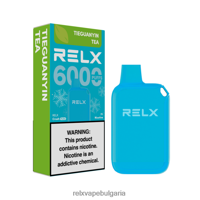 RELX BG - RELX Crush Pocket 6000 ледени чай тиегуанин NLP8V222