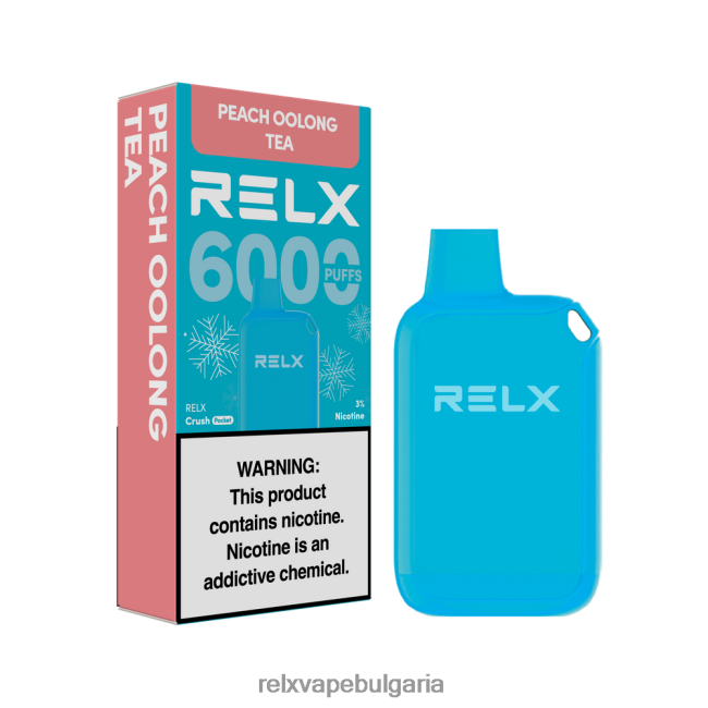 RELX Вейп Дръпки - RELX Crush Pocket 6000 ледени прасковен чай улонг NLP8V210