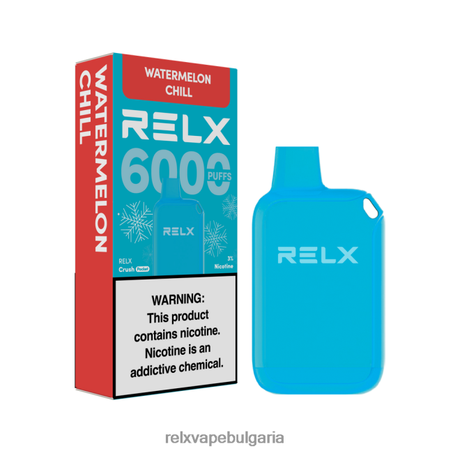 RELX Вейп - RELX Crush Pocket 6000 ледени диня чил NLP8V224