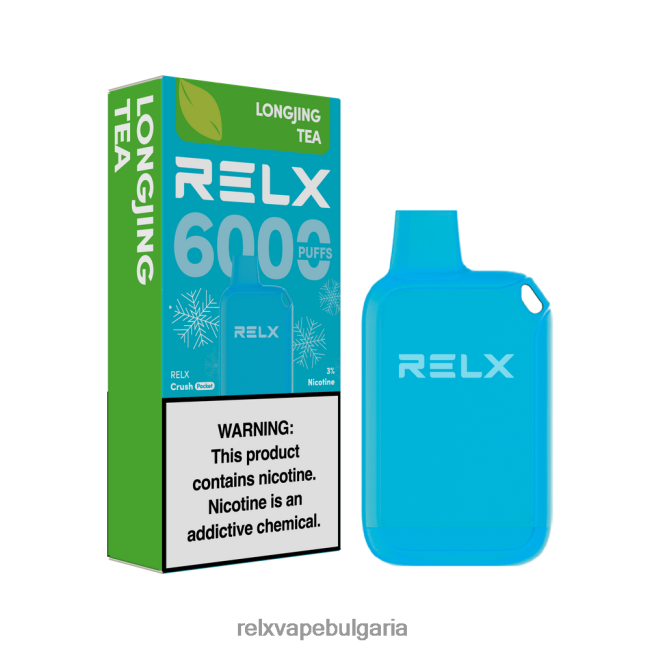 RELX Вейп - RELX Crush Pocket 6000 ледени чай лонджинг NLP8V29