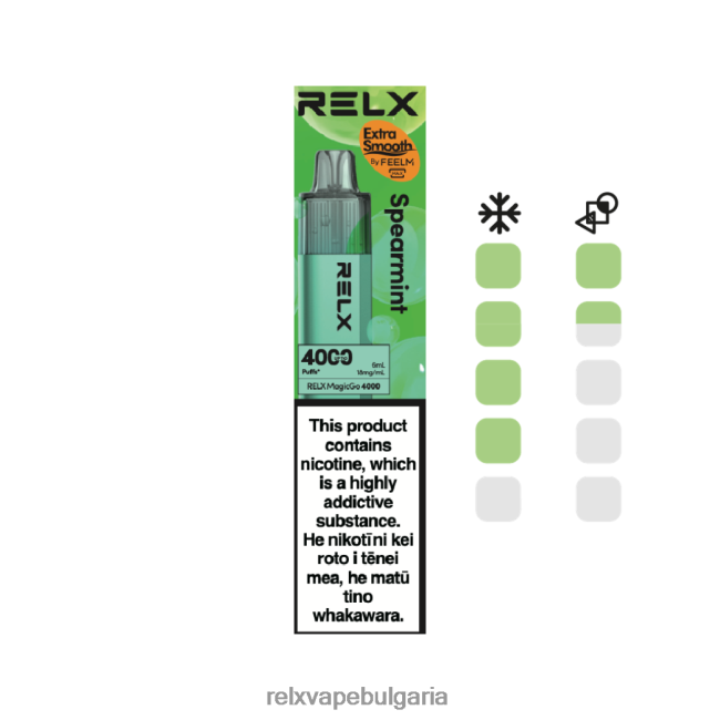 RELX София - RELX MagicGo 4000 вейпове за еднократна употреба мента NLP8V23